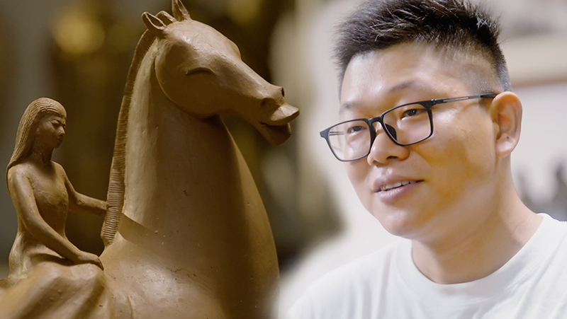 重塑馬背上的花木蘭 |  奧比中光3D掃描技術(shù)助力雕塑家藝術(shù)創(chuàng)作